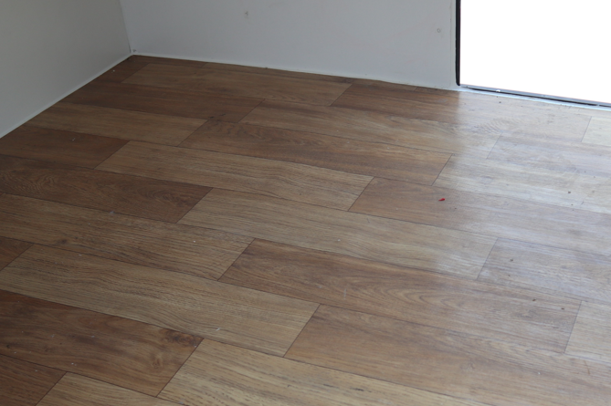 teardrop camper Floor Plastic honeycomb + PVC floor glue